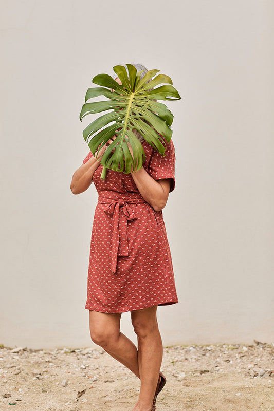 Vestido Frida Tetas Rojo de Algodón Orgánico