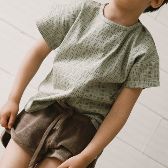 Huali terry shorts in green