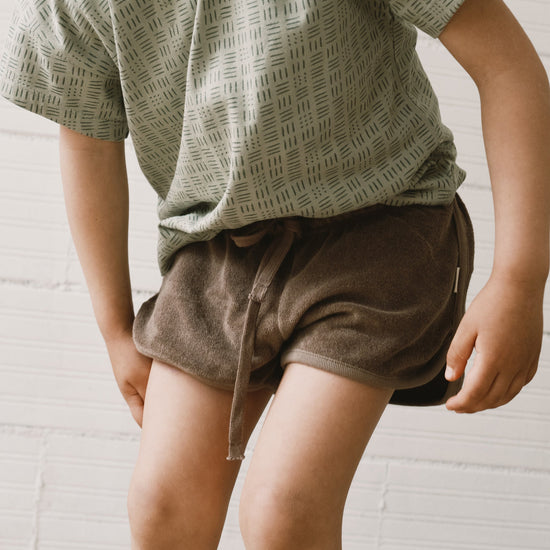 Huali terry shorts in green