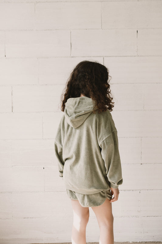 Helmi terry sweatshirt in green