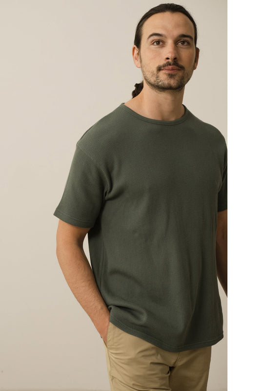 Harmony Waffle Unisex T-Shirt in blue