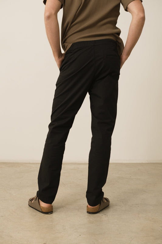 Pantalón Lino Herman Chino Casual Negro