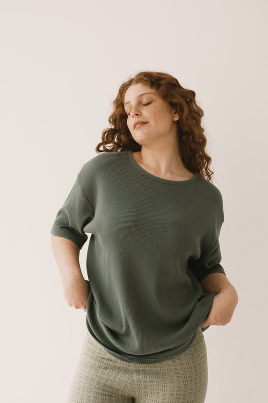 Harmony waffle Unisex T-Shirt in blue