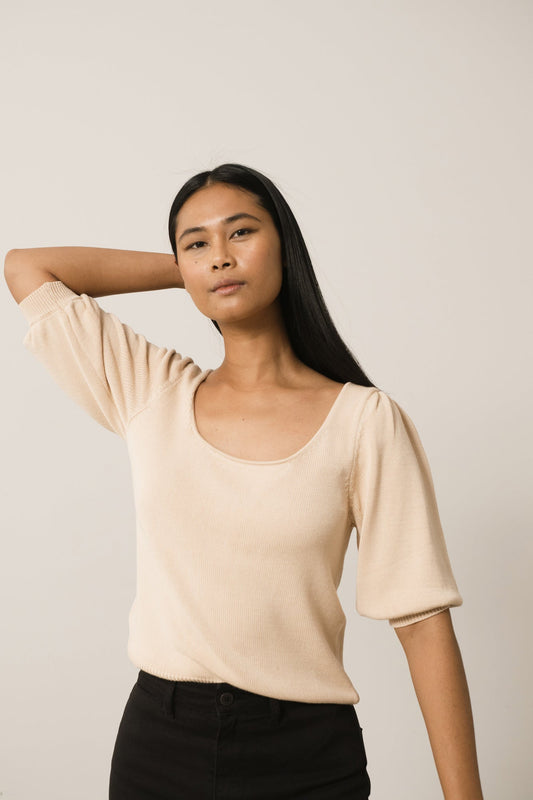 Haya gestricktes Tencel-Oberteil in Pink