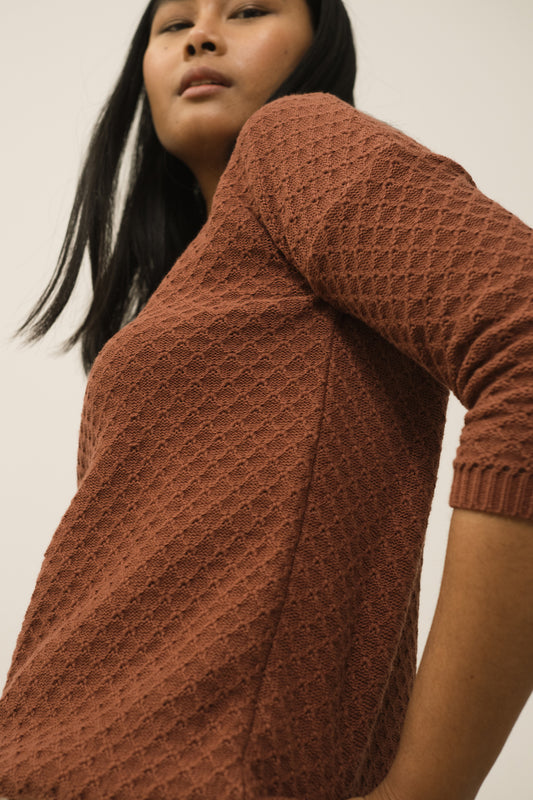 Hadi Bio-Baumwollpullover in Rot