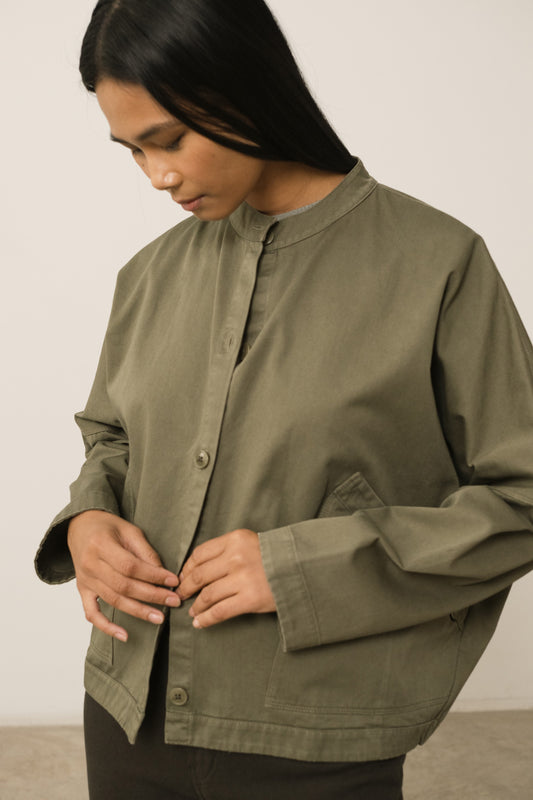 Chaqueta Henny Algodón Orgánico Verde