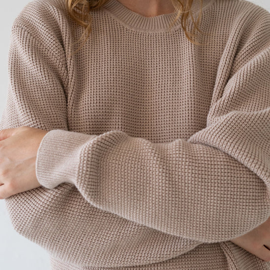 TIRALAHILACHA | Unisex Tam Sweater Organic Cotton in Magnolia White