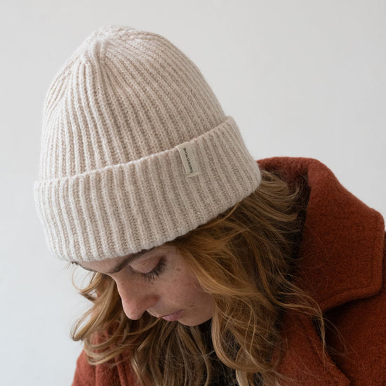 TIRALAHILACHA | Tao chunky wool beanie in white