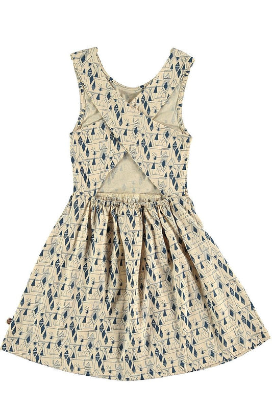 Vestido cruzado geométrico - TIRALAHILACHA