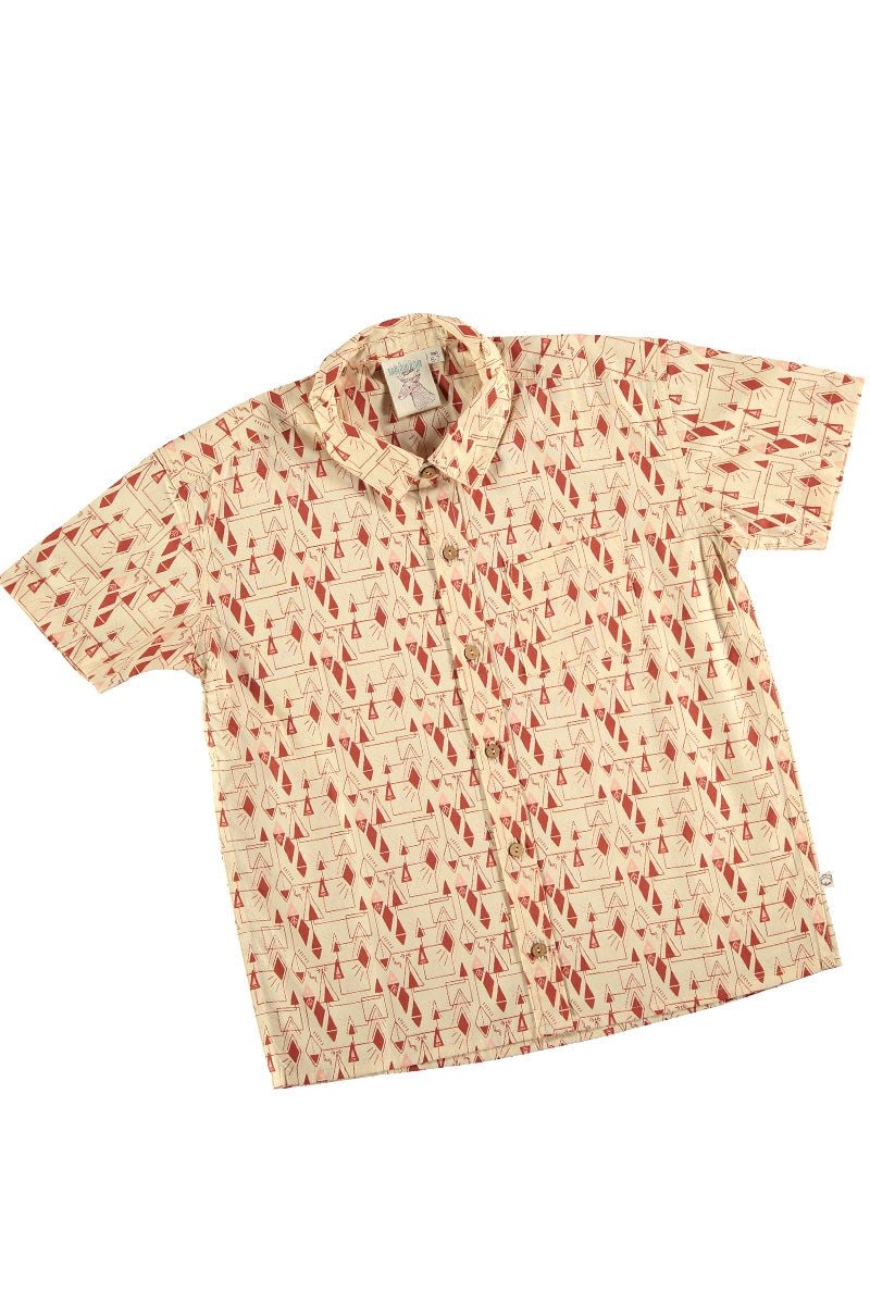 Camisa popelín estampado geométrico - TIRALAHILACHA