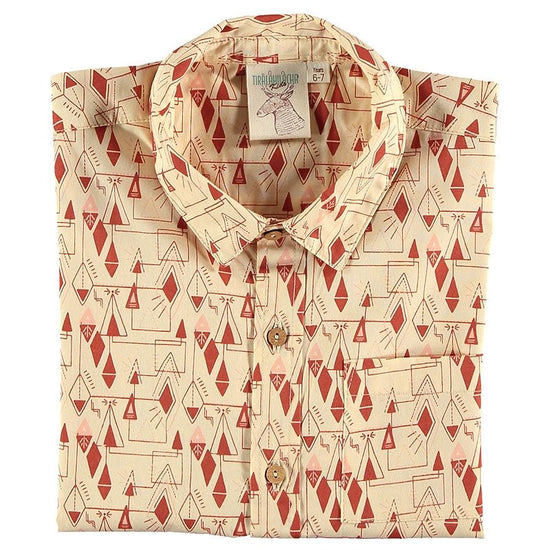 Camisa popelín estampado geométrico - TIRALAHILACHA