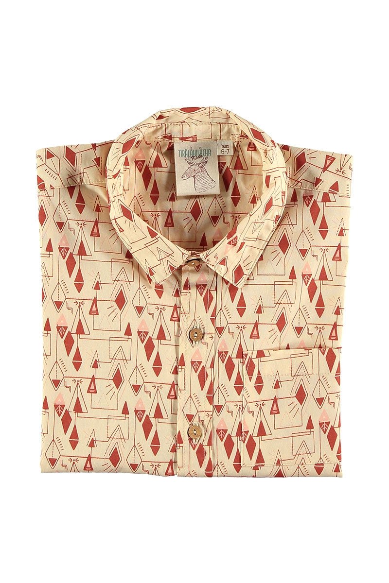 Camisa popelín estampado geométrico - TIRALAHILACHA
