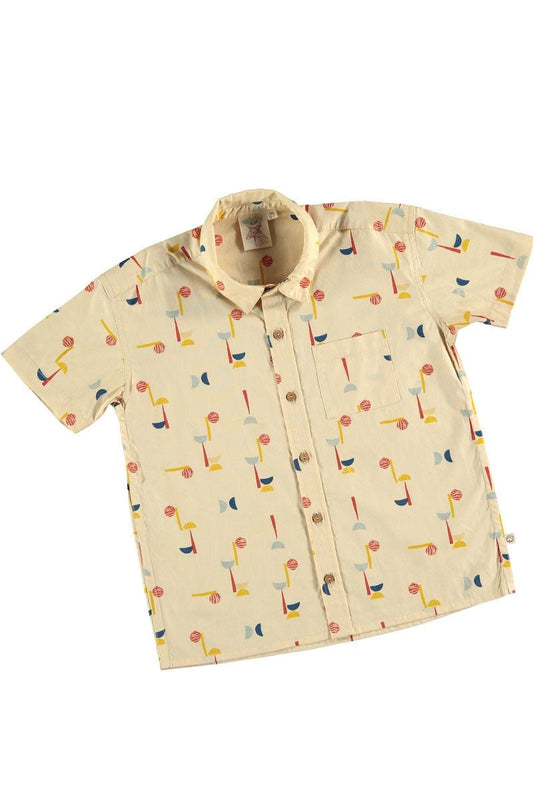 Camisa popelín estampado abstracto - TIRALAHILACHA