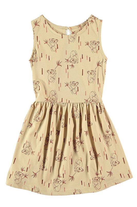 "Classic" dress in beige. - TIRALAHILACHA