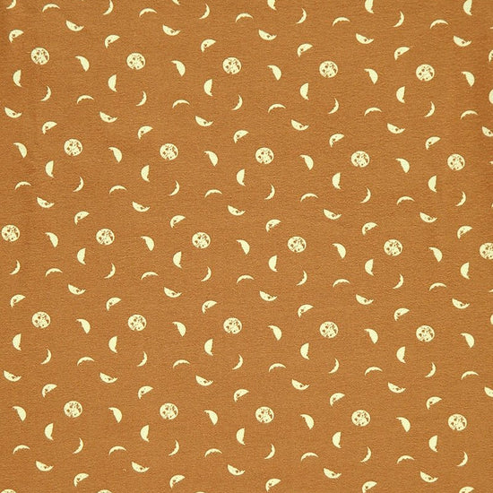 Baby long sleeve jumpsuit in mustard and moon phases print - TIRALAHILACHA