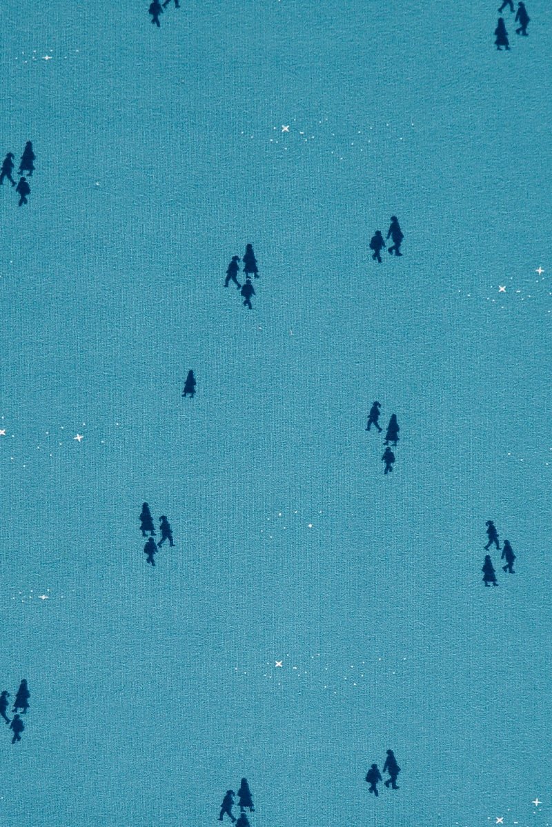 Baby long sleeve jumpsuit in opal blue color - TIRALAHILACHA