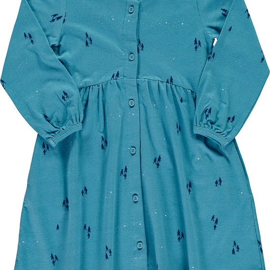 Dress in Opal blue color - TIRALAHILACHA