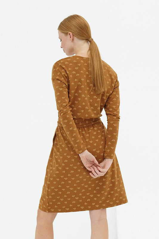 Vestido manga murciélago marrón Dafne - TIRALAHILACHA