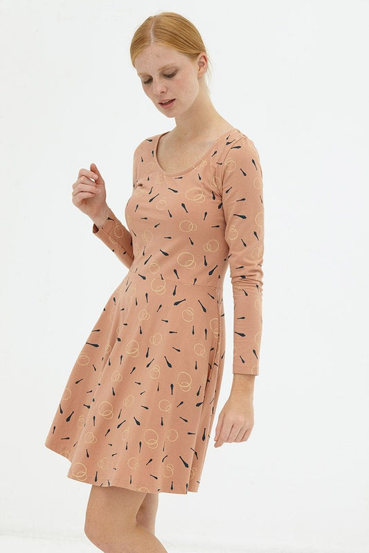 Vestido media capa rosa pastel Denisse - TIRALAHILACHA