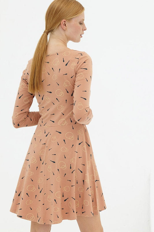 Vestido media capa rosa pastel Denisse - TIRALAHILACHA