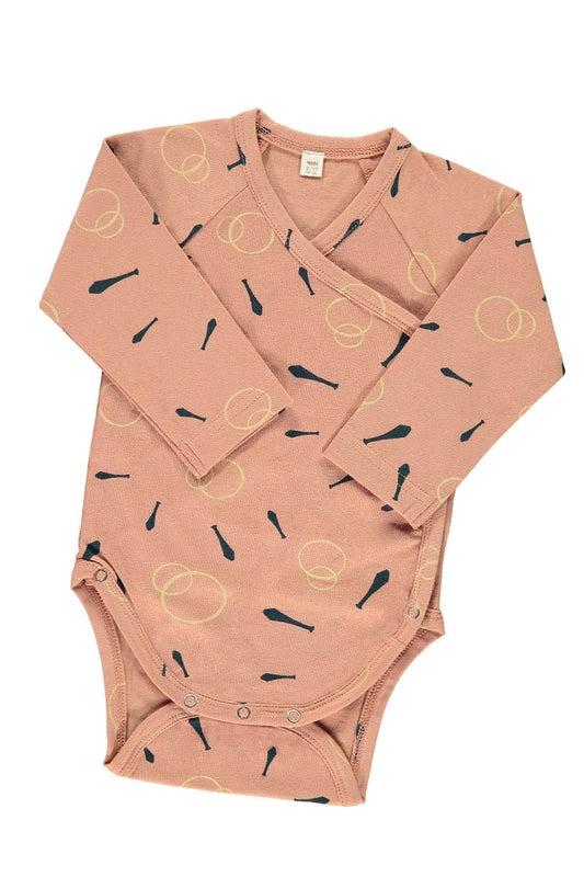 Body kimono rosa estampado malabares - TIRALAHILACHA