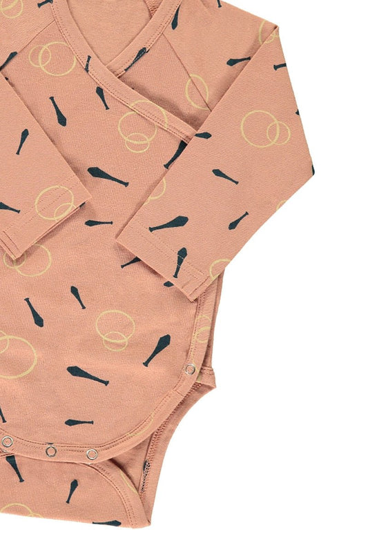 Body kimono rosa estampado malabares - TIRALAHILACHA