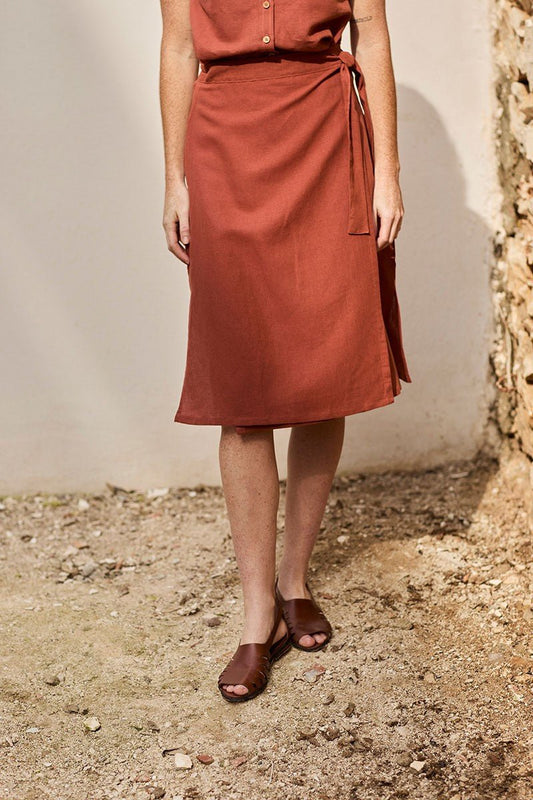 Falda Fely Rojo Rooibos - TIRALAHILACHA