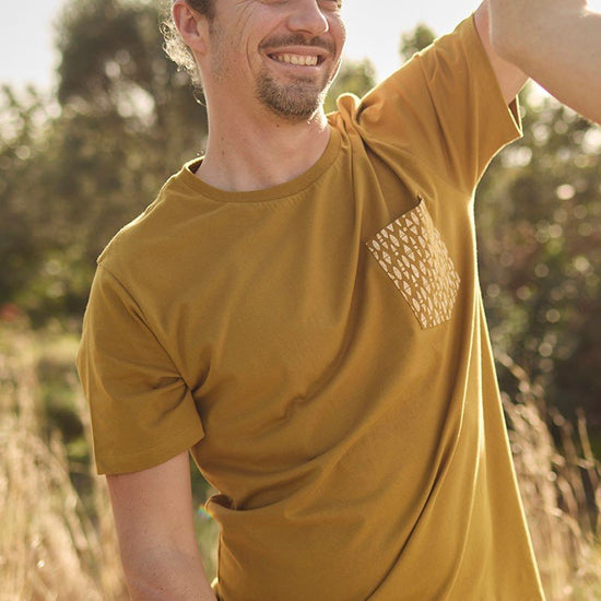 Camiseta Fer ƒtnico Mostaza - TIRALAHILACHA