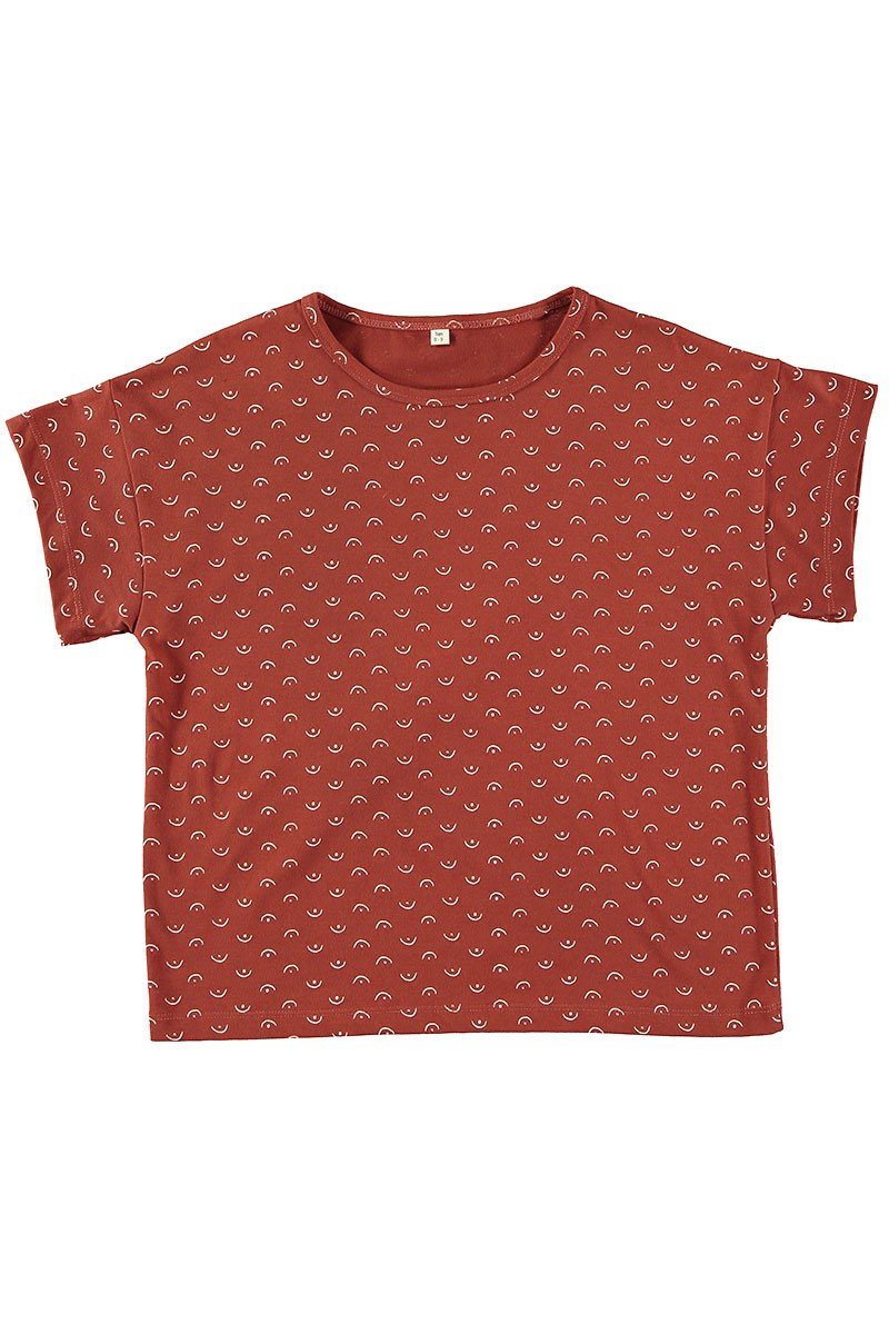 Unisex organic cotton T-shirt Tits Red - TIRALAHILACHA
