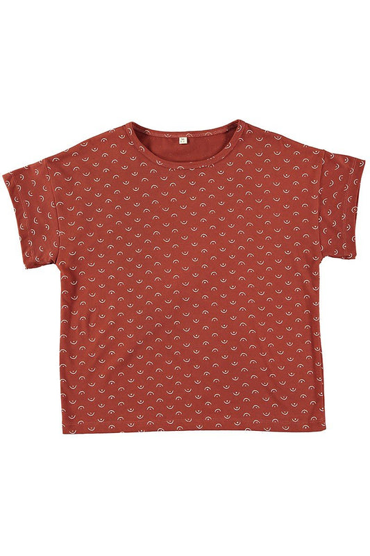 Unisex organic cotton T-shirt Tits Red - TIRALAHILACHA