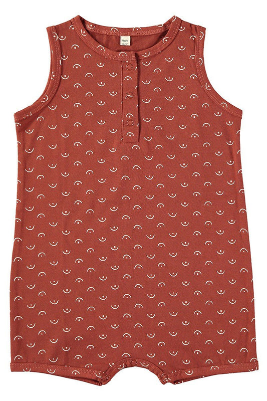 Baby Jumpsuit Tits Red in organic cotton - TIRALAHILACHA