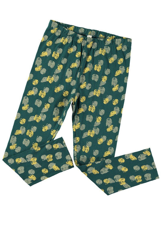 Unisex Tights Footprints Blue-green Organic Cotton - TIRALAHILACHA