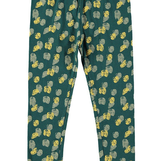 Unisex Tights Footprints Blue-green Organic Cotton - TIRALAHILACHA