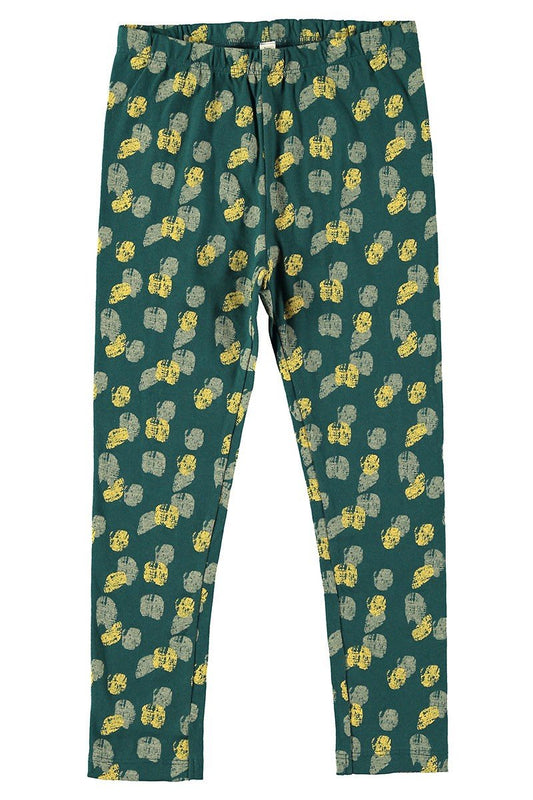 Unisex Tights Footprints Blue-green Organic Cotton - TIRALAHILACHA