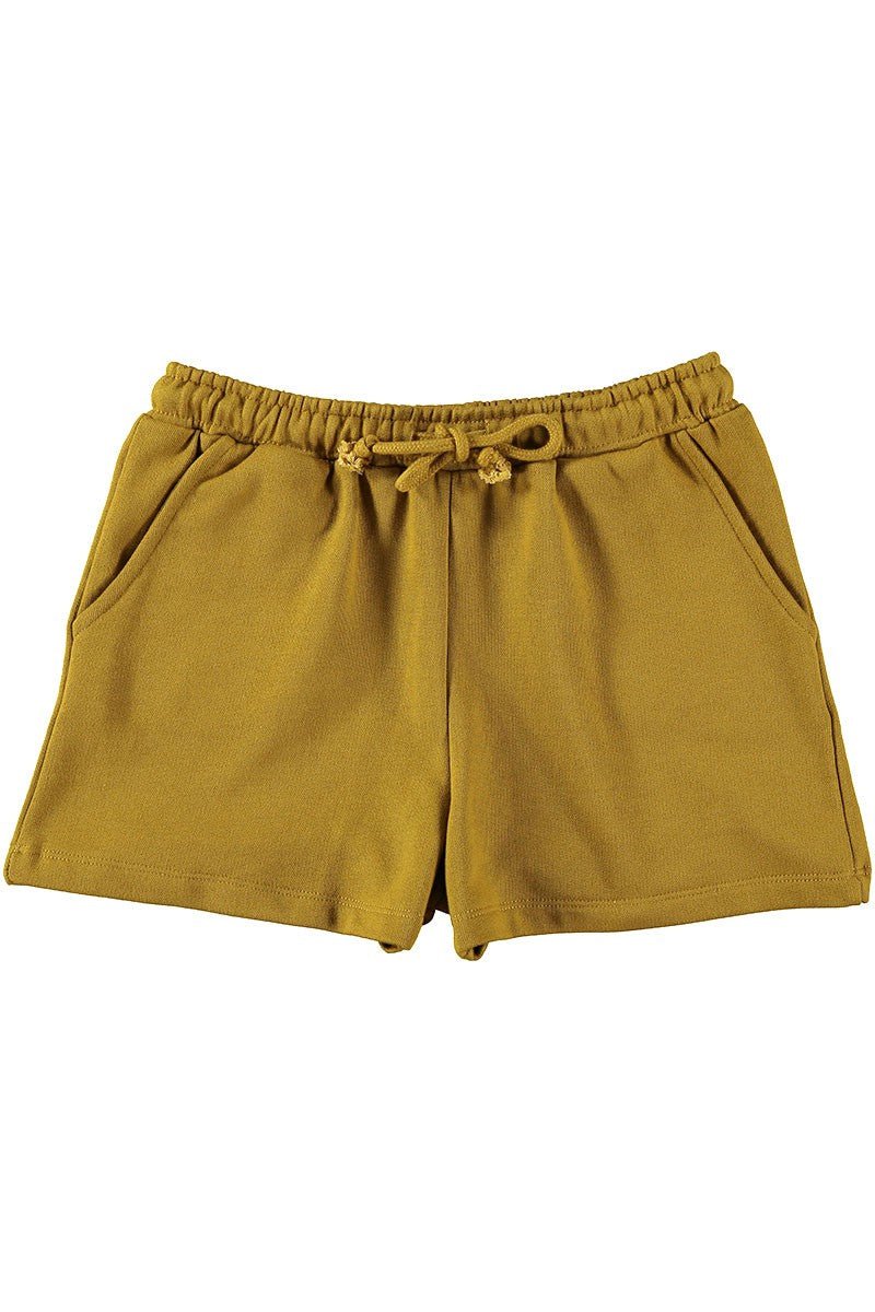 Shorts in mustard 100% organic cotton - TIRALAHILACHA