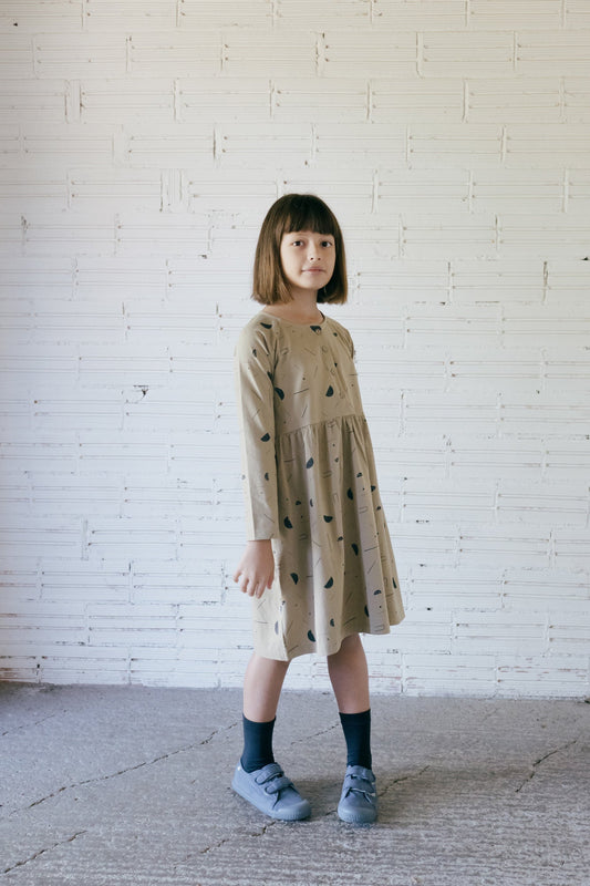 Galilea Dress beige sidereal rain - TIRALAHILACHA