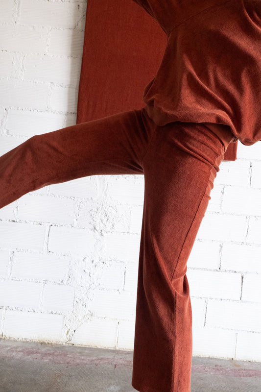Gloria trousers terry Mars red - TIRALAHILACHA