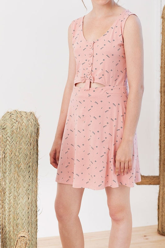 Idoia dress in pink - TIRALAHILACHA