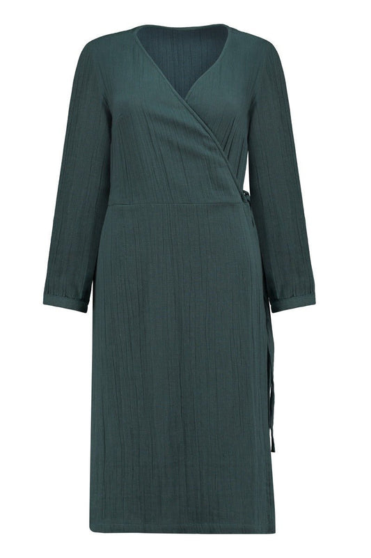 Susana Crossover dress in blue - TIRALAHILACHA