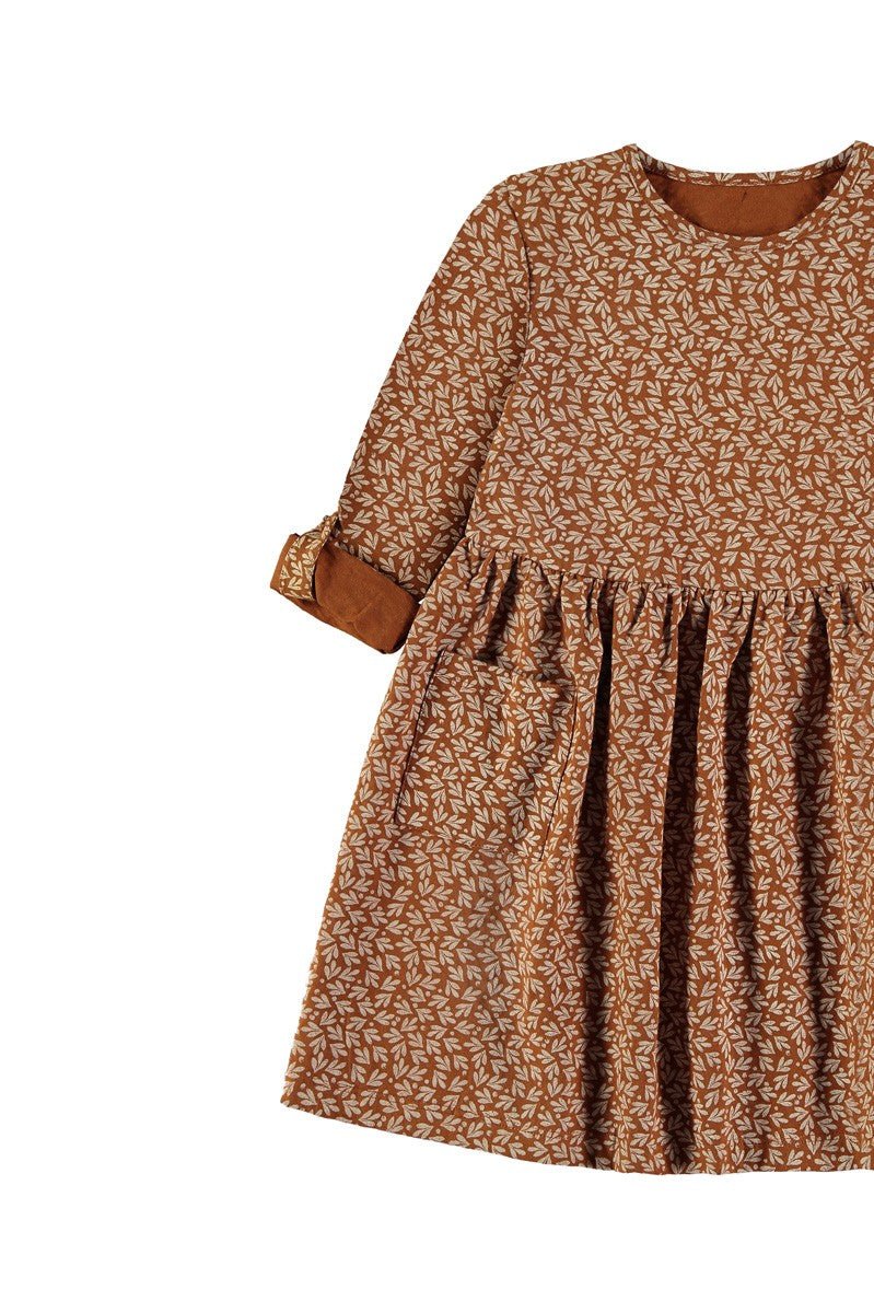 Sally oversize dress with pockets in terracotta - TIRALAHILACHA