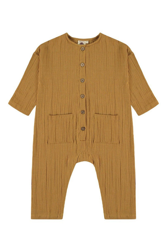 Surya unisex jumpsuit in mustard - TIRALAHILACHA