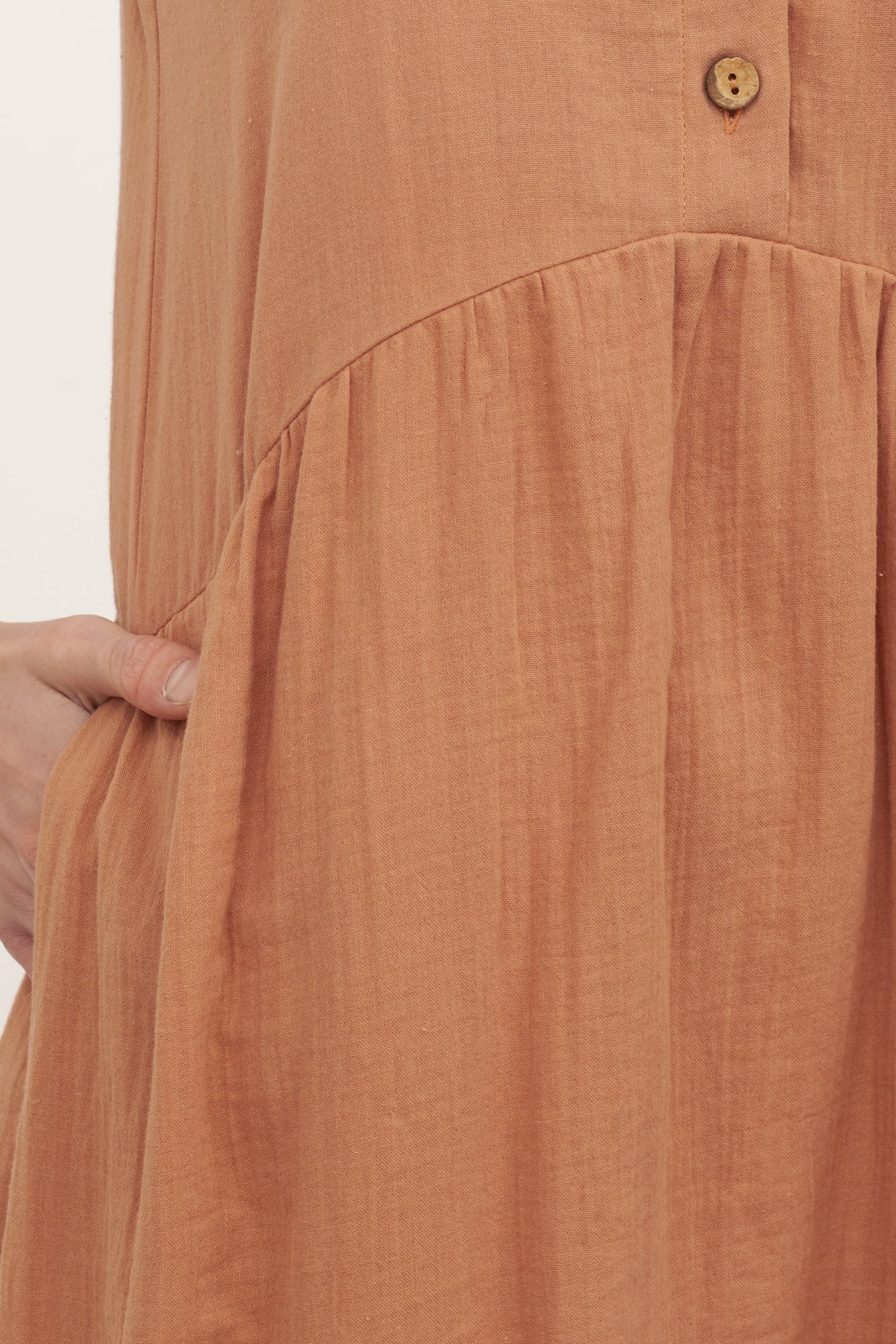 Vestido largo muselina Brooke Nude