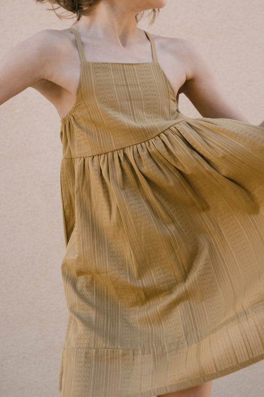 Yellow kids straps dress