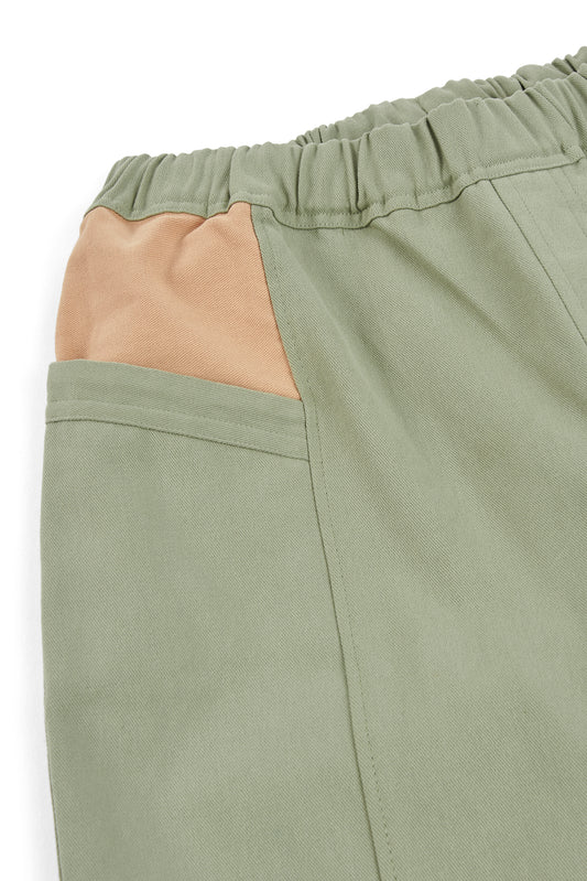 Green combined kids pants