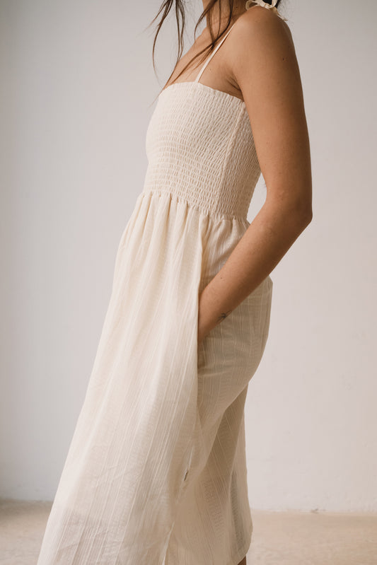White Honeycomb dress