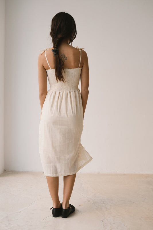 White Honeycomb dress