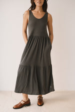 Black Ruffled long dress