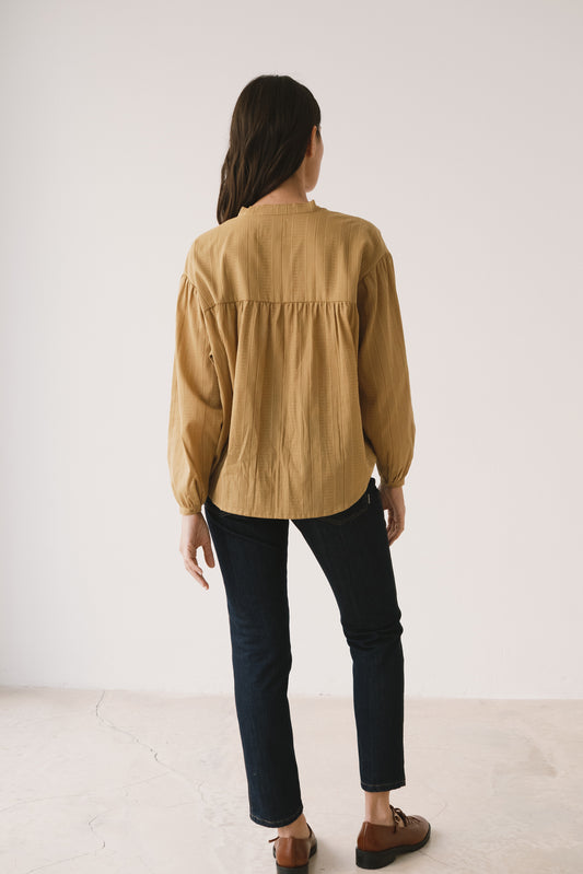 Mustard oversized blouse