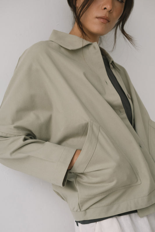 Green oversized jacket