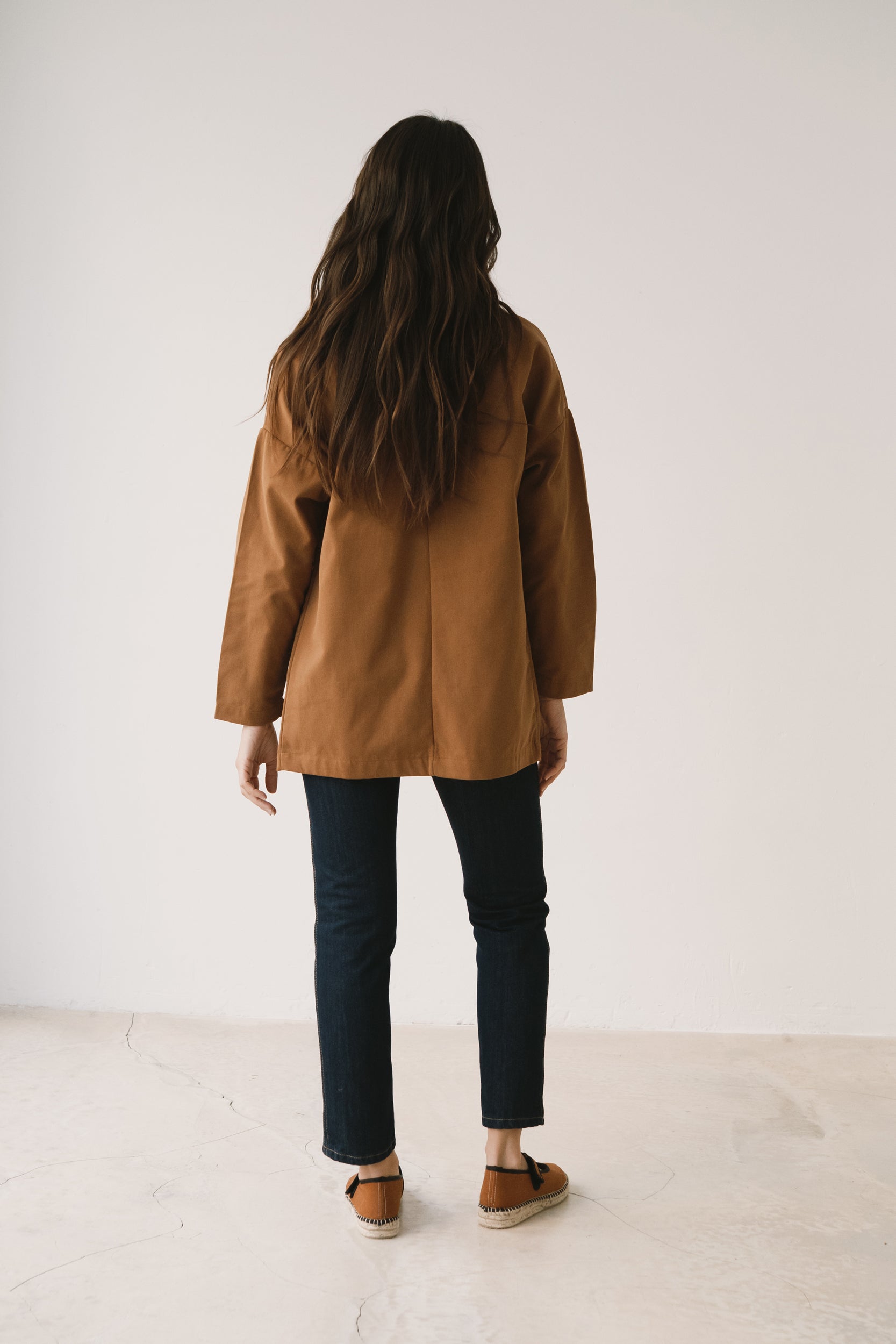 Brown long jacket | Fair fashion by TIRALAHILACHA